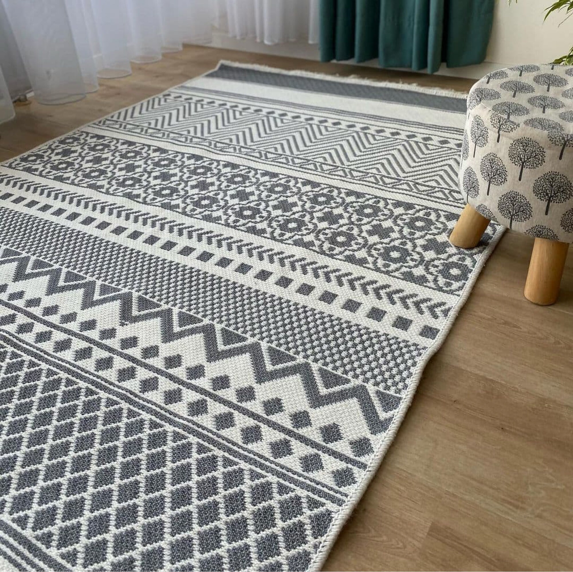 Grey Rugs Natural Rug Runner Bathroom Rug 5x7 Area Rugs Etsy