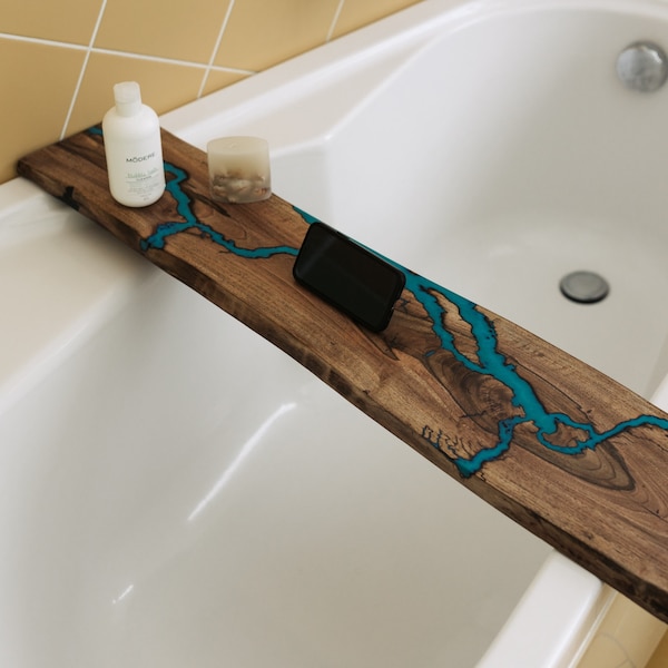Epoxy Resin Bath Board, Bath Tray, Wooden Bath Tray,Customized Bath Tray