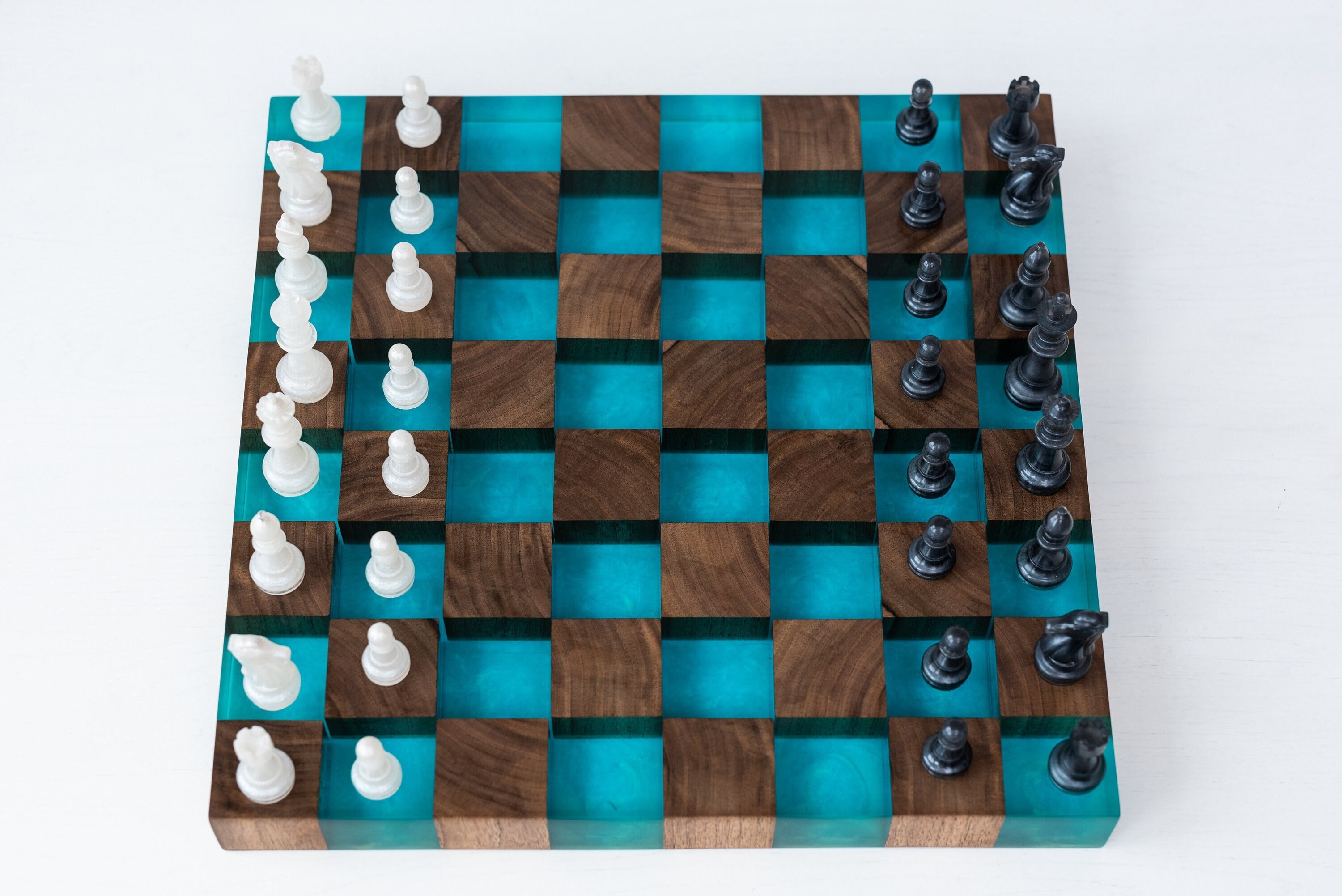 Epoxy Chess Board, Epoxy Resin Chess, Boardchess Board, Unique Chess