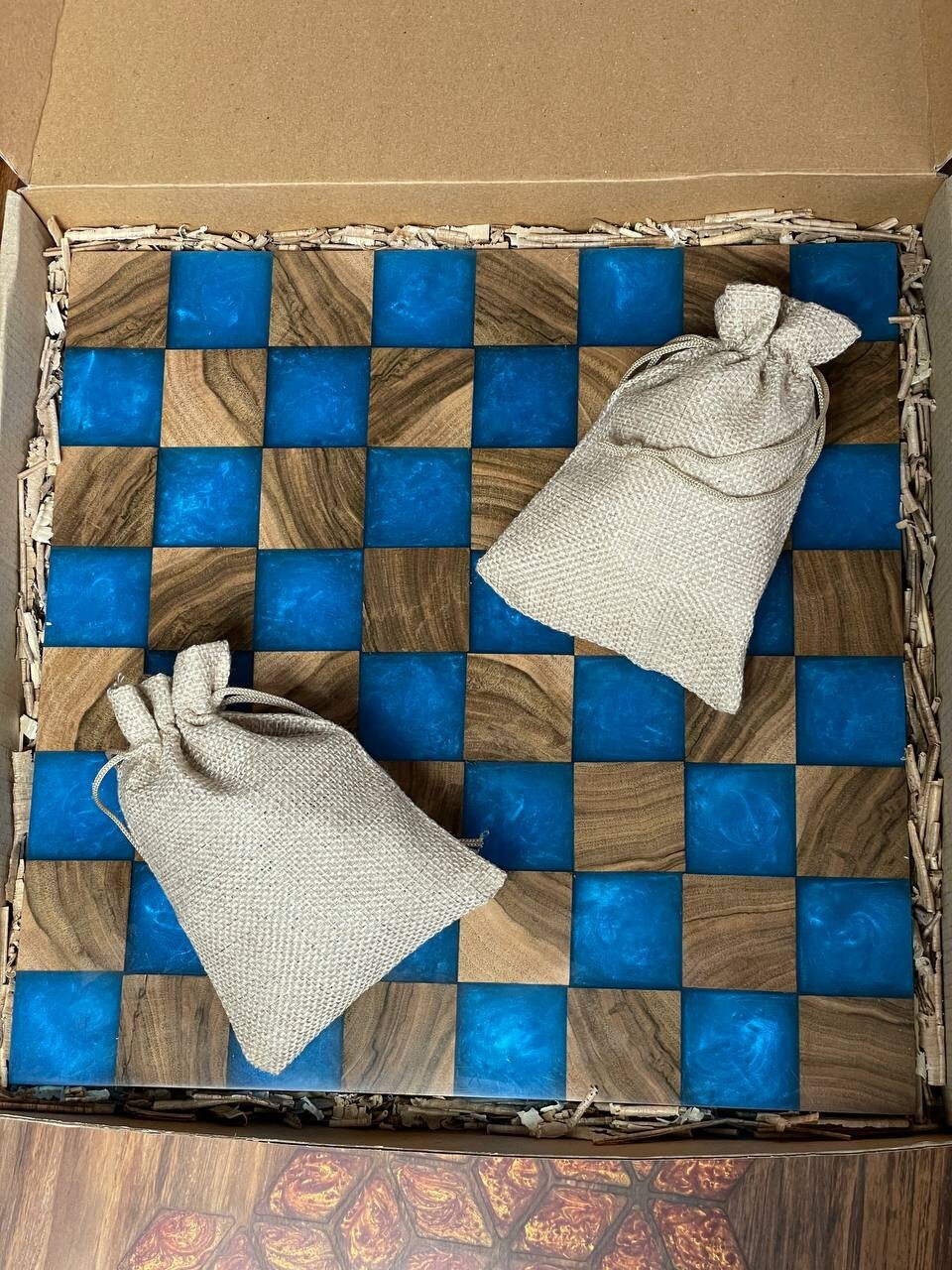 Epoxy Chess Board Epoxy Resin Chess Boardchess Board Unique Etsy