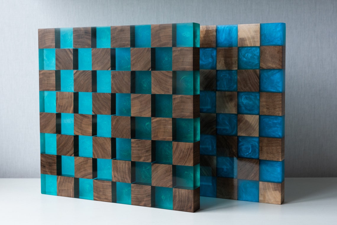 Epoxy Chess Board, Epoxy Resin Chess, Boardchess Board, Unique Chess