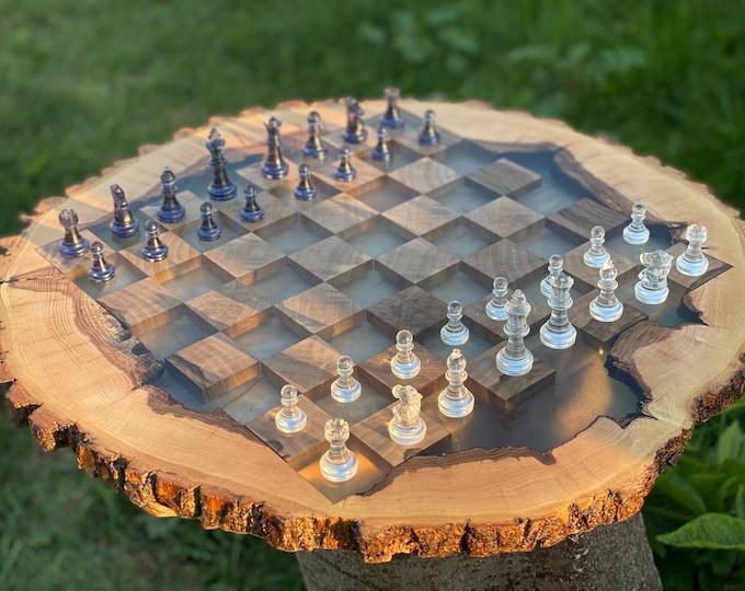 Сhess Set Handmade, Resin Chess Set, Unique Chess Set, Custom Chess ...