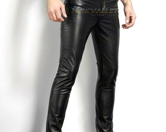 Leather Pants Men - Etsy