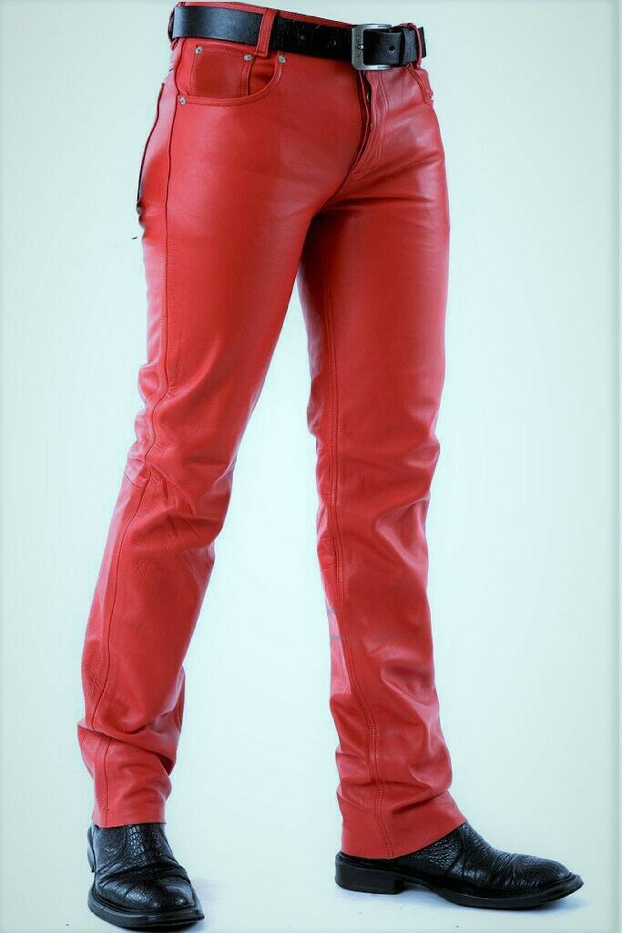 Red Leather Pants -  Canada