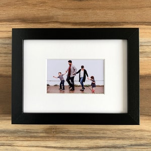 INSTAX Photo Frame, Individual frames with bespoke cut mount for all Fuji Instax Sizes. Black, White or Oak frames.