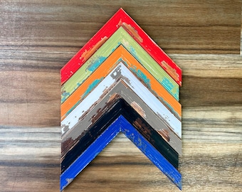 Bespoke Colour Distressed Wood Picture Frames - Custom Made to Order - Any Size