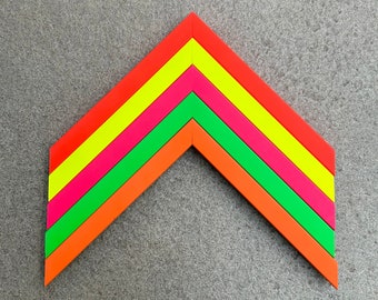 Made To Measure Bright Neon Picture Frames - IMPORTANT Please Read Instructions Before Ordering - 5 Vivid Colour Options