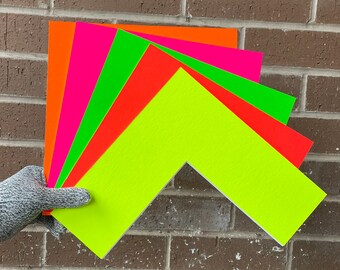 Neon Photo Mounts - Bevel Cut - Odd Size Prints - Made to Measure Any Frame Size