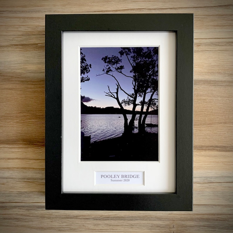 PERSONALISED Caption Frame Contemporary Bespoke Photo Frame. Etsy UK