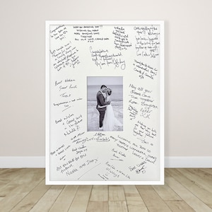 Personalised Wedding Signature Photo Mount - Bespoke Mount Boards for ...