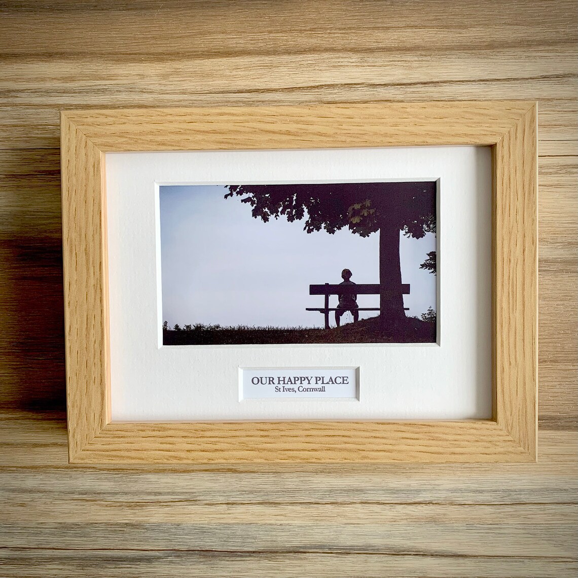 PERSONALISED Mini Caption Frame Contemporary Bespoke 7x5 Inch Etsy