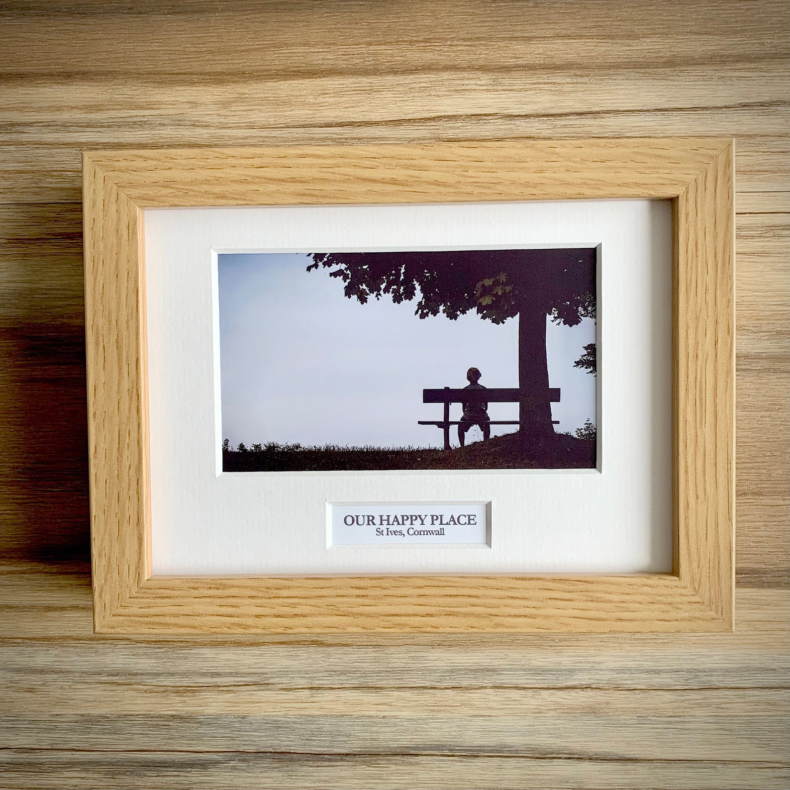 PERSONALISED Mini Caption Frame Contemporary Bespoke 7x5 Inch Etsy