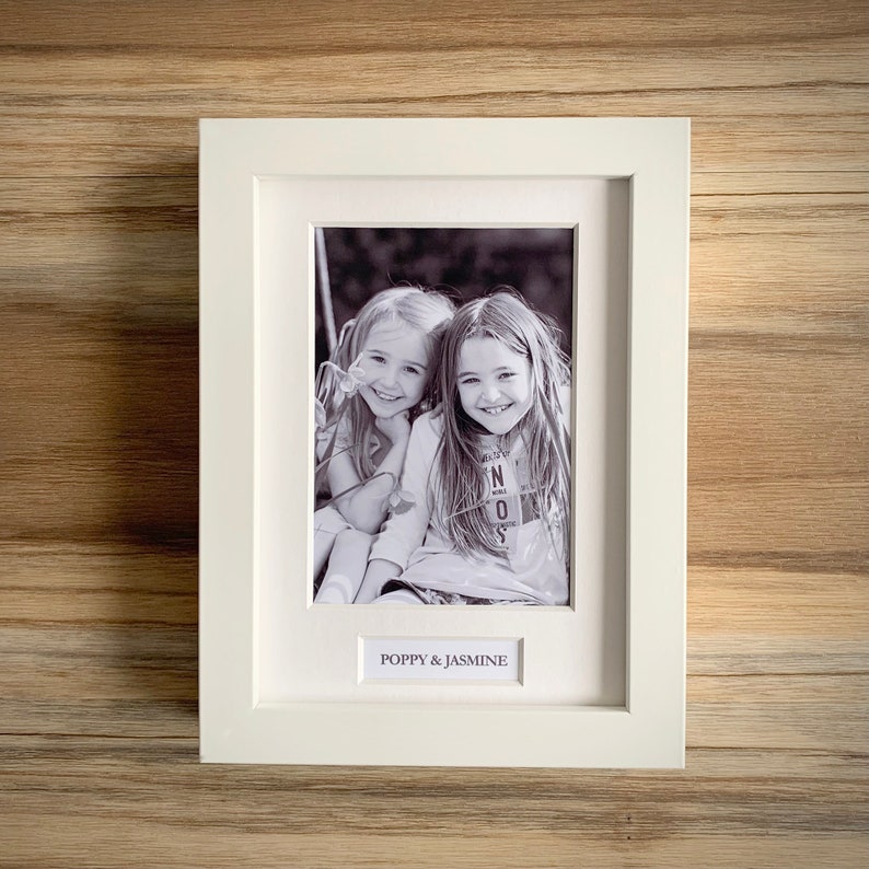 PERSONALISED Caption Frame Contemporary Bespoke Photo Frame. Etsy