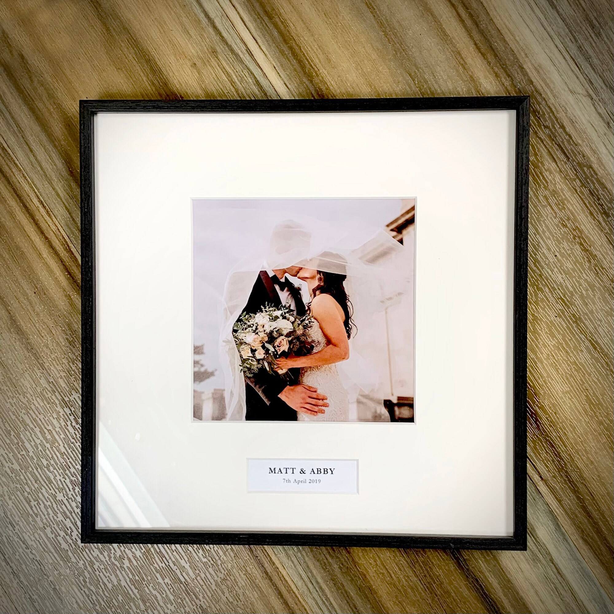 Personalised Photo Frame With Caption – Handmade to Order - Etsy UK