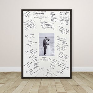 Personalised Wedding Signature Photo Mount - Bespoke Mount Boards for ...