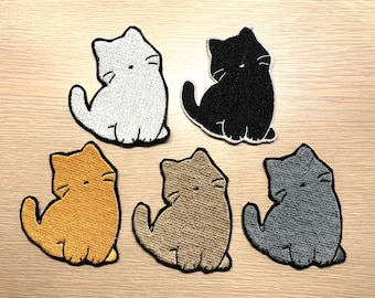 Simple Cat Iron-on Patches