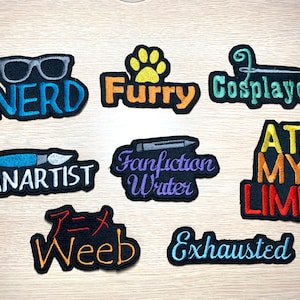 Fandom Iron on Patches