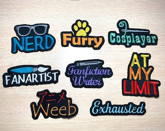 Fandom Iron on Patches