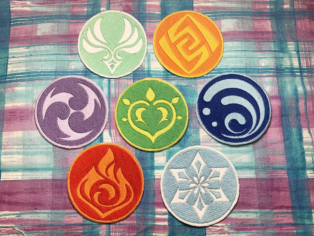 Genshin Impact Element Patches - Etsy