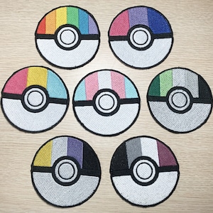 Pokeball Pride Patches