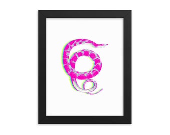 snake art print | home decor | dorm room gift | witch wall art | witch poster | snake art | digital download | colorful