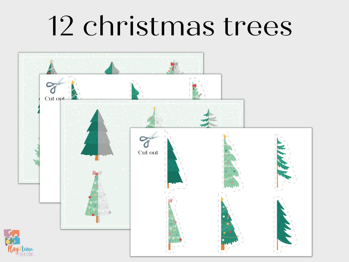 Christmas Printable Matching Game Printable Homeschool - Etsy
