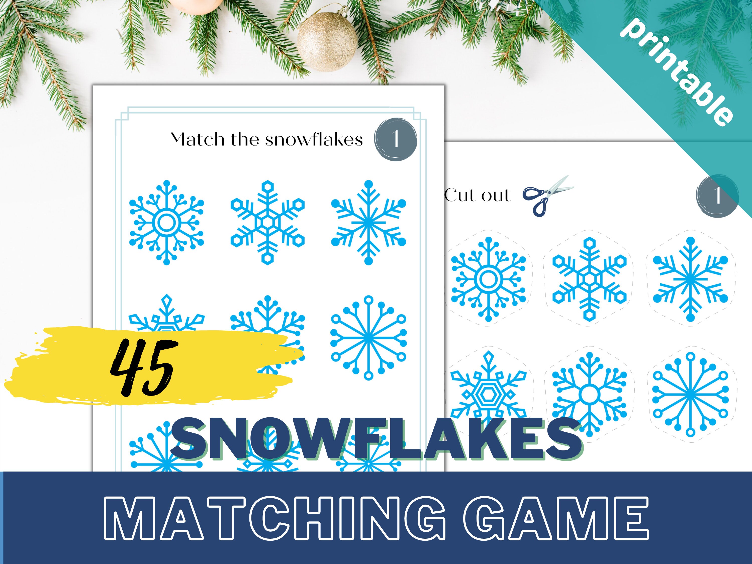 Winter Matching Game Printable Homeschool Montessori Materials ...