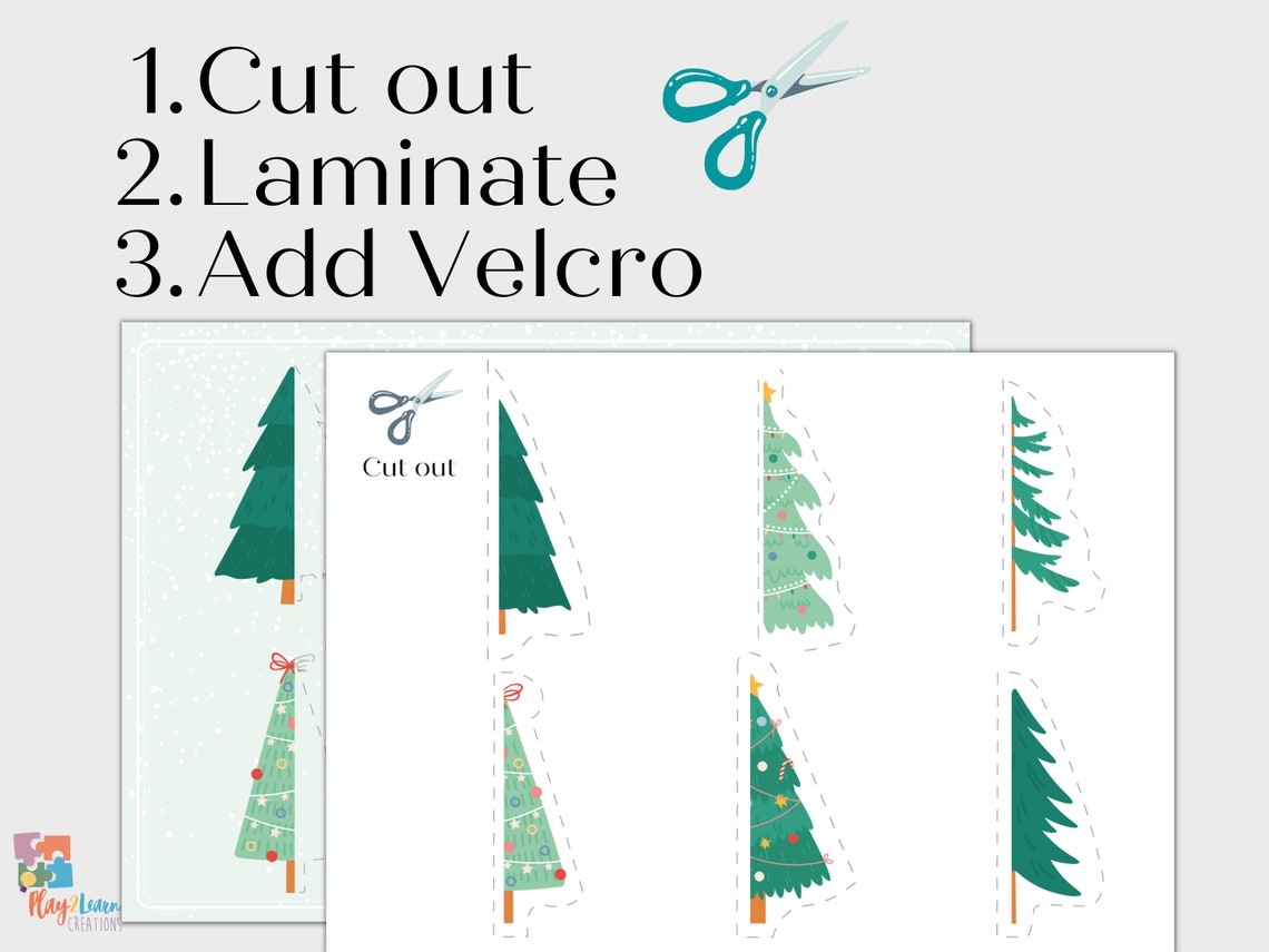Christmas Printable Matching Game Printable Homeschool - Etsy