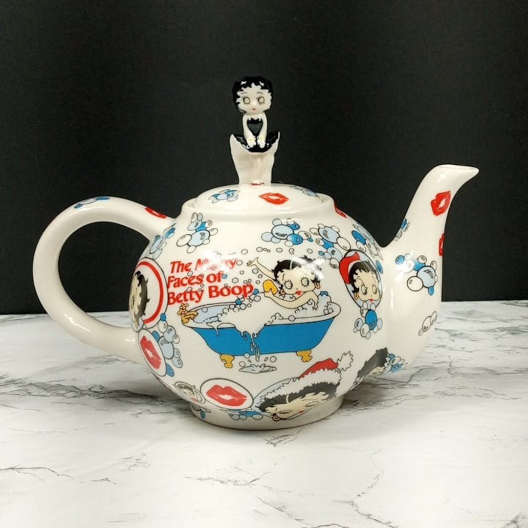 Betty Boop Teapot Porcelain Vintage Etsy