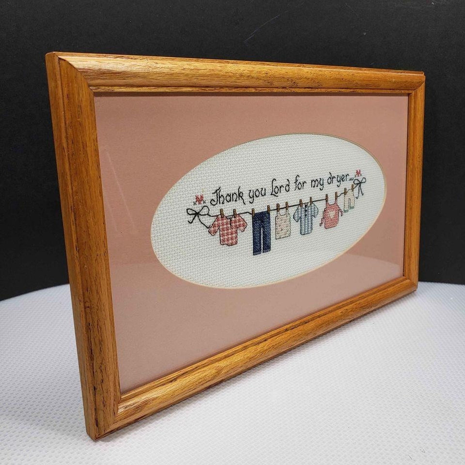 Framed & Matted Handmade Needlepoint Etsy