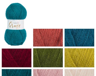 Stylecraft Grace Aran 100G Knitting Crochet Yarn Patterns