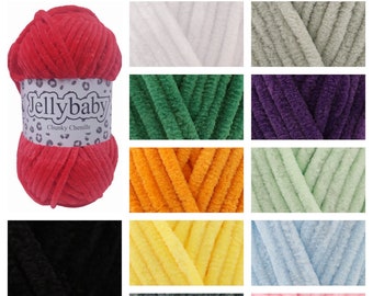 Cygnet Jellybaby Chenille Chunky 100g Knitting Crochet Yarn