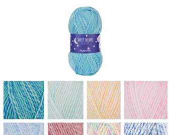 Stylecraft Sweet Dreams DK 100g Acrylic Knitting Crochet Yarn Patterns