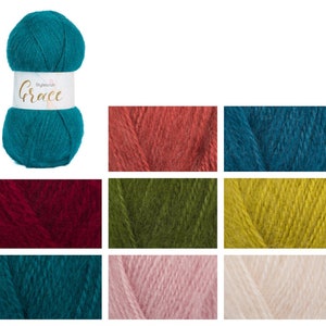 Stylecraft Grace Aran 100G Knitting Crochet Yarn Patterns