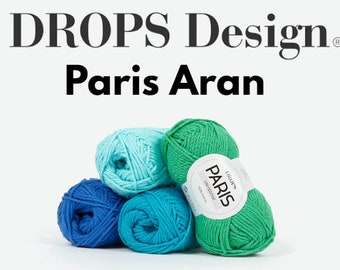 Drops Paris Aran 50g Knitting Crochet Yarn 100% Cotton