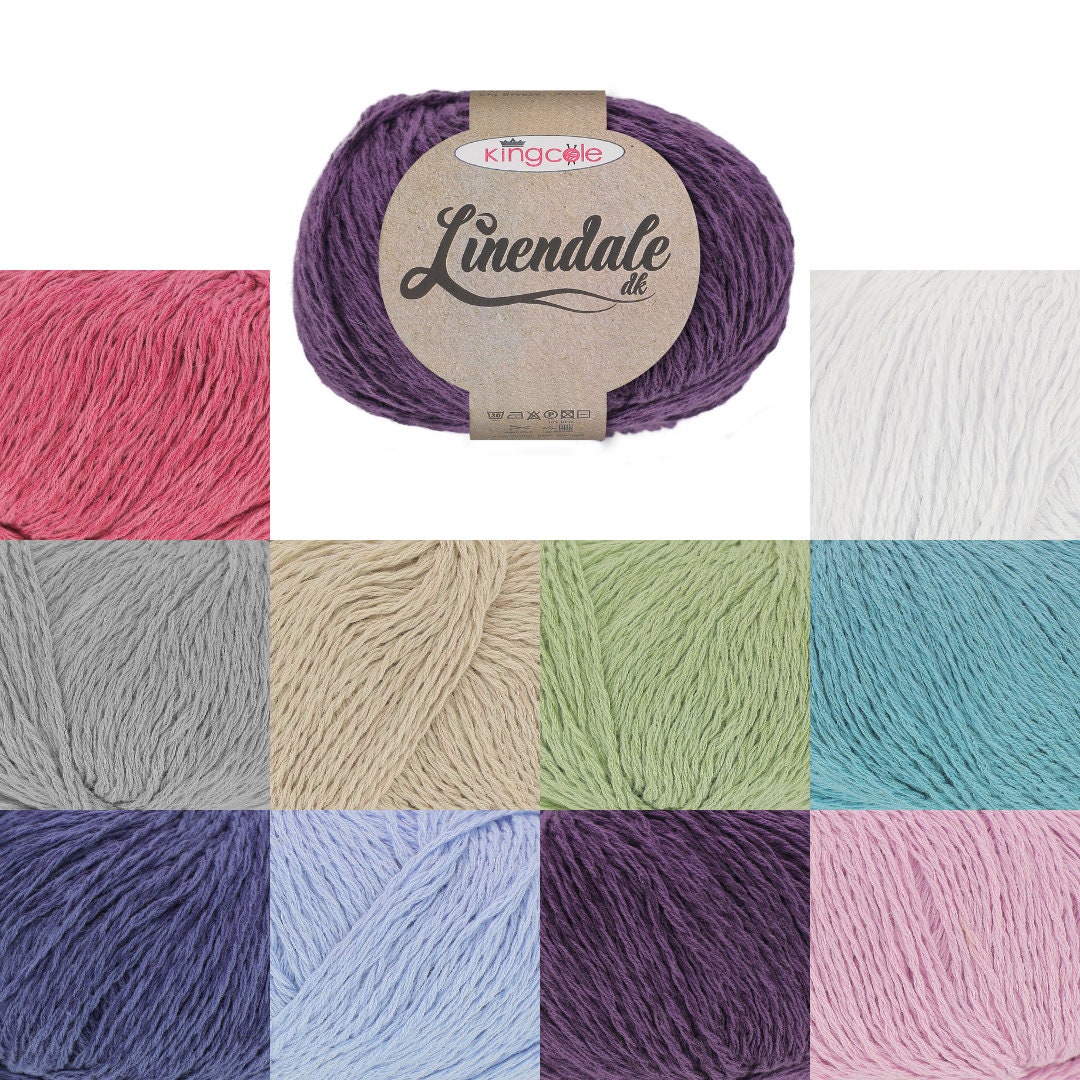 King Cole 2335240 Linendale DK Fil Blanc – 120 M, 100 G
