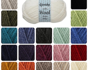 Wendy With Wool Aran 400g Knitting Crochet Yarn - Etsy