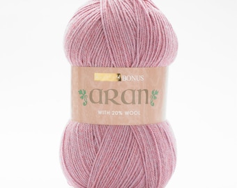 Hayfield Bonus Aran with Wool 400g 20% Wool Knitting Crochet Yarn