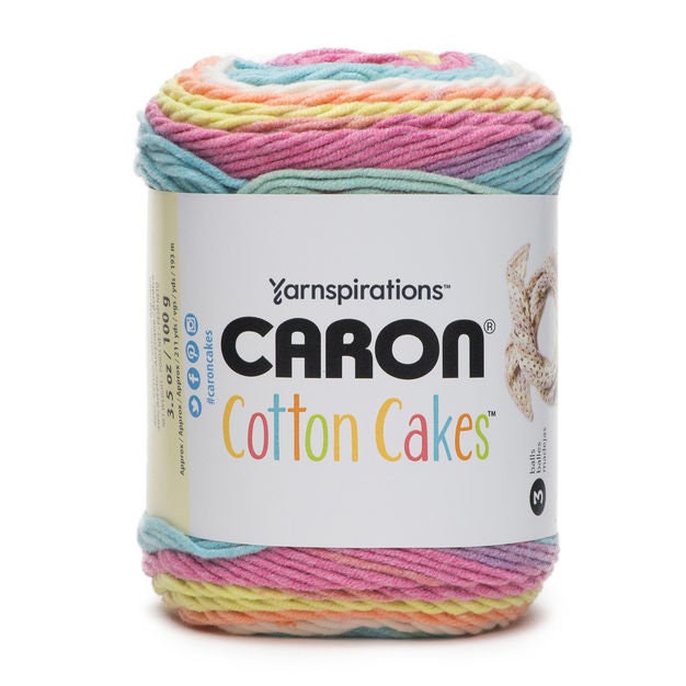 Caron Cotton Cakes Aran 100g Knitting Crochet Yarn Cotton, Acrylic -   Finland