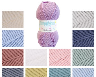Stylecraft Bambino DK Knitting Crochet Baby Yarn Patterns