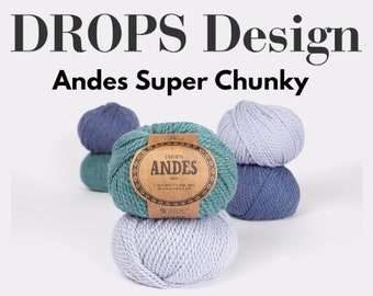 Drops Andes Super Chunky 100g Knitting Crochet Yarn Alpaca Wool