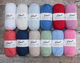 Emu Cotton DK 100g Knitting Crochet Yarn