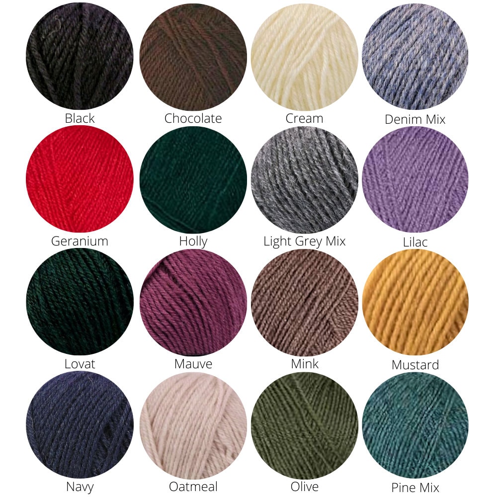 Cygnet Truly Wool Rich 4 Ply Sock Yarn 50g Knitting Crochet - Etsy UK