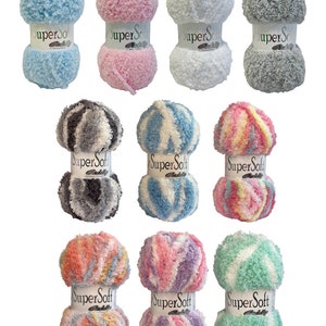 Jarol SuperSoft Cuddly Chunky 100g Yarn Knitting Crochet