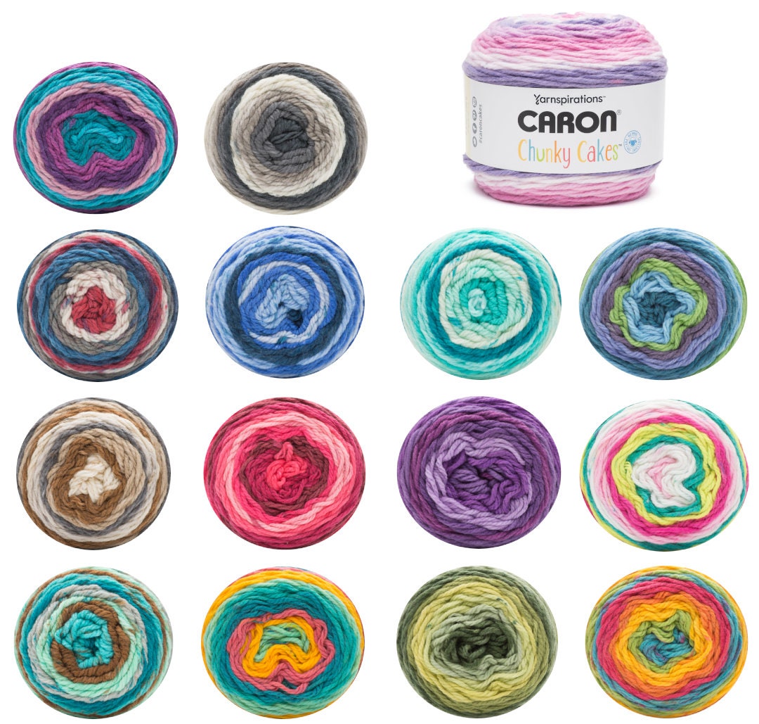 Caron Super Chunky Cakes 280g Knitting Crochet Yarn 100 Etsy UK