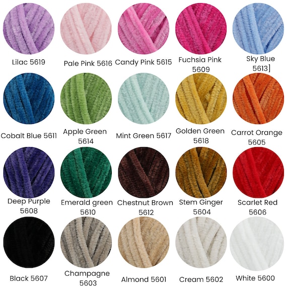 vintage an・an no.21 Stylecraft Squeeze Me DK 100g Velvet Chenille Knitting