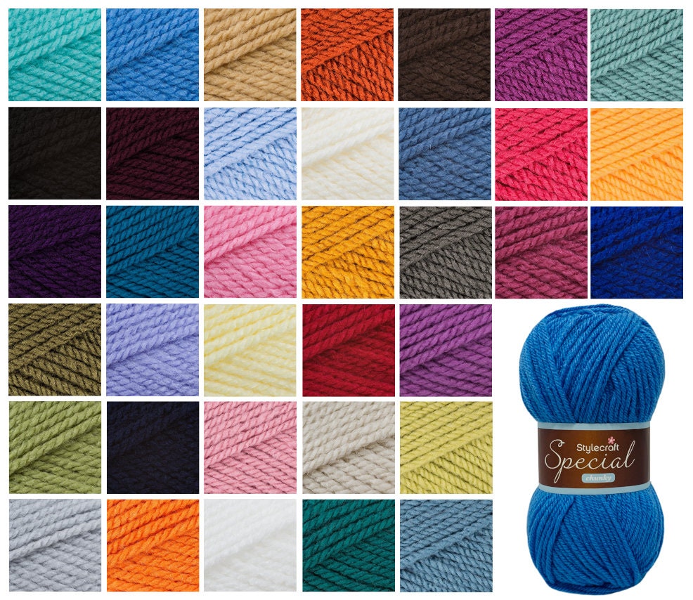 Stylecraft Special CHUNKY 100g Yarn Knitting Crochet - Etsy UK