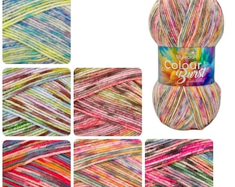 Stylecraft Colour Burst DK 100g - Crochet Knitting Yarn