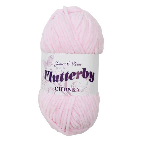 James Brett Flutterby Chunky 100g Soft, Sparkle, Knitting Crochet Yarn