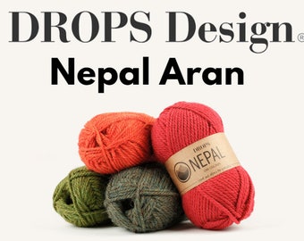 Drops Nepal Aran 50g Knitting Crochet Yarn Wool, Alpaca